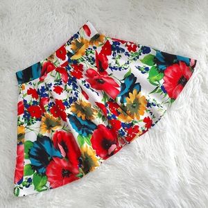 NWT Papaya Floral Skirt